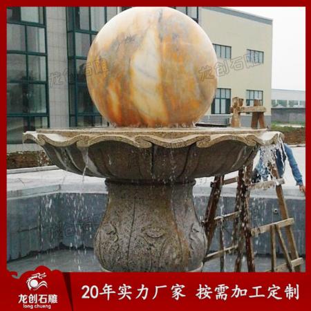 惠安風水球噴泉廠家 供應(yīng)小區(qū)石雕風水球
